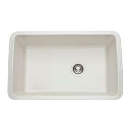 31in Undermount Fireclay Kitchen Sink in Biscuit