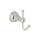 Cisal CIS7PN Single Hook Robe Hook in Polished Nickel