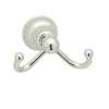 Cisal CIS7DPN Double Hook Robe Hook in Polished Nickel