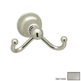 Cisal CIS7DSTN Double Hook Robe Hook in Satin Nickel