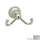 Cisal CIS7DSTN Double Hook Robe Hook in Satin Nickel