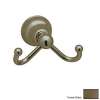 Cisal CIS7DTCB Double Hook Robe Hook in Tuscan Brass