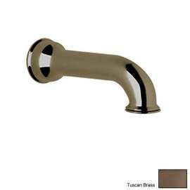 Cisal AC24-TCB 7in Non Diverter Tub Spout in Tuscan Brass