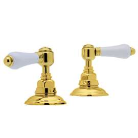 Country Bath A1411LPIB Pair of 1/2in Side valves in Inca Brass