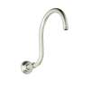 12in Wall Mounted Hooked Shower Arm in Polished Nickel