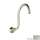 12in Wall Mounted Hooked Shower Arm in Satin Nickel