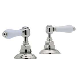Country Bath A1411LPPN Pair of 1/2in Side valves in Polished Nickel