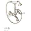 Wall Mount Exposed Tub Filler Faucet in Polished Nickel