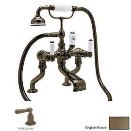 Perrin and Rowe U.3500L/1-EB Deck Mount Exposed Tub Filler Faucet in English Bronze