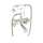 Wall Mount Tub Filler Faucet in Polished Nickel
