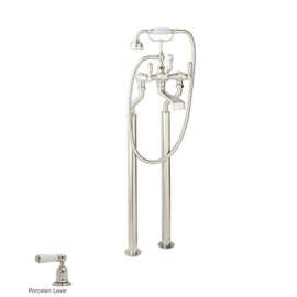 Perrin and Rowe U.3520L/1-PN Floor Mount Tub Filler Faucet in Polished Nickel