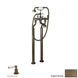 Perrin and Rowe U.3520L/1-EB Floor Mount Tub Filler Faucet in English Bronze