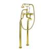 Floor Mount Tub Filler Faucet in English Gold