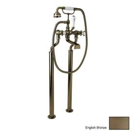 Floor Mount Tub Filler Faucet in English Bronze