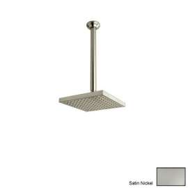 Square Raincan Shower Head in Satin Nickel