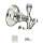 Country Bath A1481CPN Double Hook Robe Hook in Polished Nickel