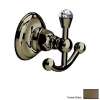 Double Hook Robe Hook in Tuscan Brass