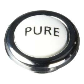 Pressure Fit Porcelain Screw Cover Cap Indice With Pure Script - In Multiple Colors