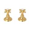 Italian Country Bath A7422XMIB 3/4-in Hot and Cold Sidevalves Set with Cross Handle in Italian Brass