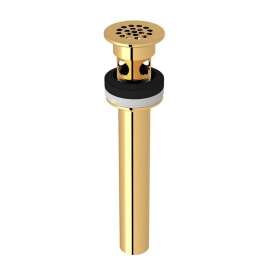 Slotted Grid Drain in Italian Brass