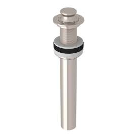 Non Slotted Lift and Turn Drain in Satin Nickel