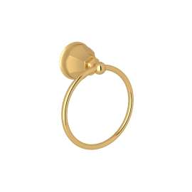 6-in Towel Ring in Italian Brass