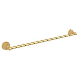 30-in Single Towel Bar in Italian Brass