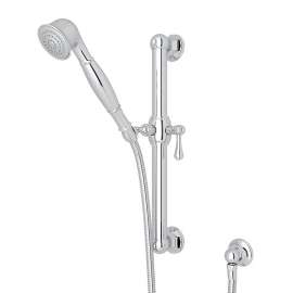 24-in Palladian Decorative Grab Bar Set with Single-Function Handshower/Hose/Outlet