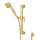 24-in Palladian Decorative Grab Bar Set with Single-Function Handshower/Hose/Outlet in Italian Brass