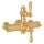 Italian Bath Exposed Thermostatic Valve with Metal Lever in Italian Brass