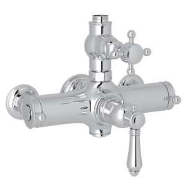 Wall-Mounted Brass Thermostatic Bathroom Valve - In Multiple Colors
