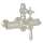 Italian Bath Exposed Thermostatic Valve with Cross Handle in Polished Nickel