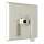 Vincent A4014LVPN Thermostatic Trim Plate with Metal Lever and without Volume Control in Polished Nickel