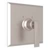 Vincent A4014LVSTN Thermostatic Trim Plate with Metal Lever and without Volume Control in Satin Nickel