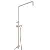 Riser with Diverter, Hose and Sliding Handshower Holder in Satin Nickel