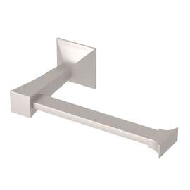 Single Wall Mount Toilet Paper Holder in Satin Nickel