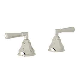 Palladian A7922LMPN 3/4-in Hot and Cold Sidevalves Set with Metal Lever in Polished Nickel