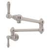Wall Mount Swing Arm Pot Filler With Metal Lever Handle In Satin Nickel