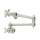 Wall Mount Swing Arm Pot Filler With Cross Handle In Polished Nickel