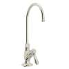 C-Spout Filter Faucet With Mini Metal Lever Handle In Polished Nickel