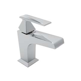 Single Hole, Single Lever Lavatory Faucet with Single Vincent Metal Lever and Pop-Up