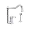 Single Hole Column Spout Kitchen Faucet With 11