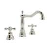 Column Spout Widespread Lavatory Faucet Cross Handles Pop-Up and 7-1/8