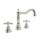 Column Spout Widespread Lavatory Faucet Cross Handles Pop-Up and 7-1/8