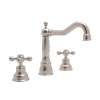 Column Spout Widespread Lavatory Faucet Cross Handles Pop-Up and 7-1/8