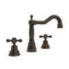 Column Spout Widespread Lavatory Faucet Cross Handles Pop-Up and 7-1/8