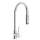 Side Lever Handle Pull-Down High Spout Kitchen Faucet In Polished Chrome