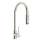 Side Lever Handle Pull-Down High Spout Kitchen Faucet In Polished Nickel