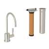Filtering Kitchen Faucet With Metal Lever Handle And Triflow Filter In Polished Nickel