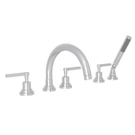 Lombardia 4 GPM Deck Mounted Tub Filler - In Multiple Colors